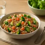 Insalata di farro a basso indice glicemico: l’abbinamento che aumenta la sazietà senza appesantire