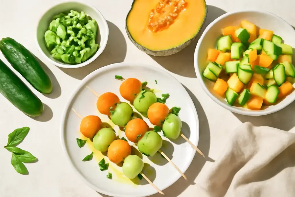 Ricette estive con melone e cetriolo: come abbinarli per un antipasto sorprendentemente salutare