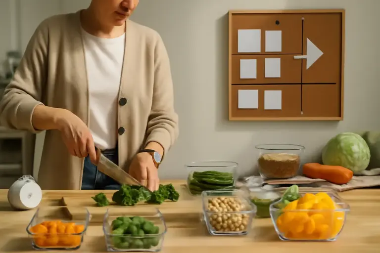 Come risparmiare tempo nella preparazione dei pasti vegetali? Il piano organizzativo che rende tutto più facile