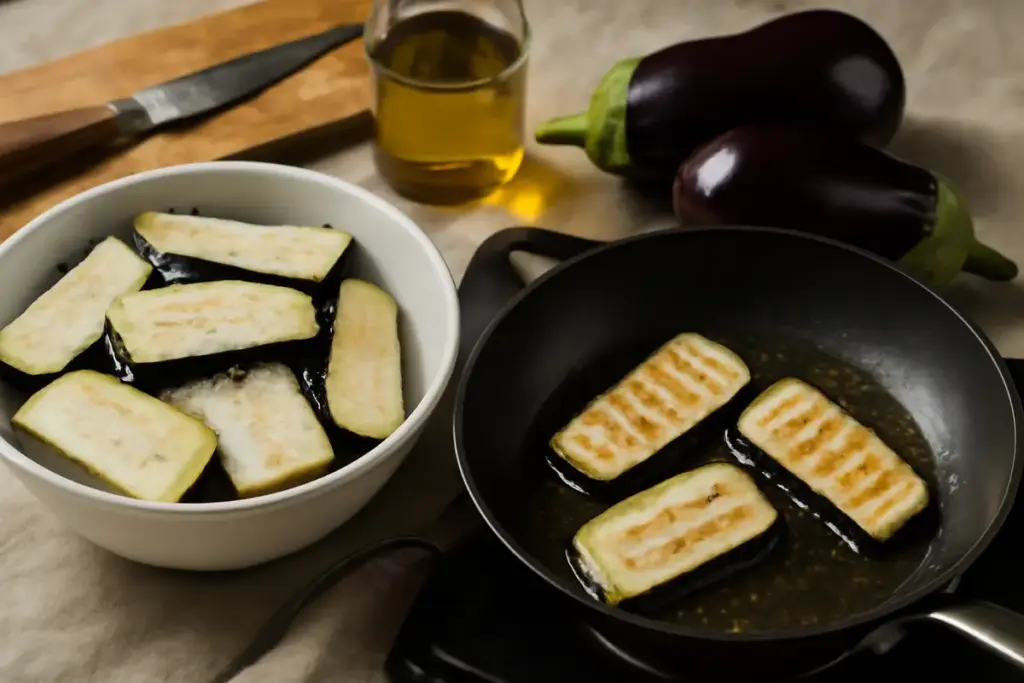 Ricette con melanzane light: la tecnica per evitare che assorbano troppo olio in cottura