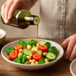 Utilizzo dell’olio extravergine a crudo: il dettaglio che cambia il profilo nutrizionale dei piatti